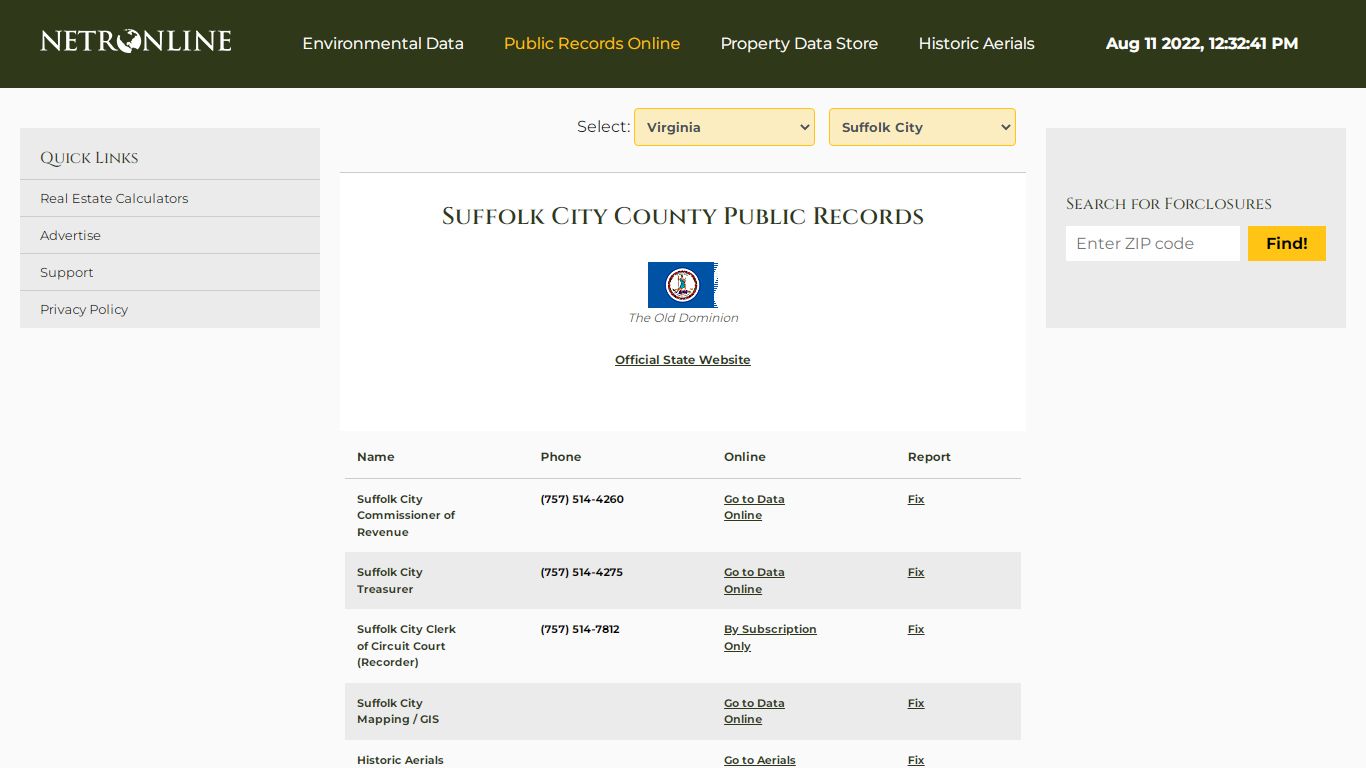 NETR Online • Suffolk City • Suffolk City Public Records ...